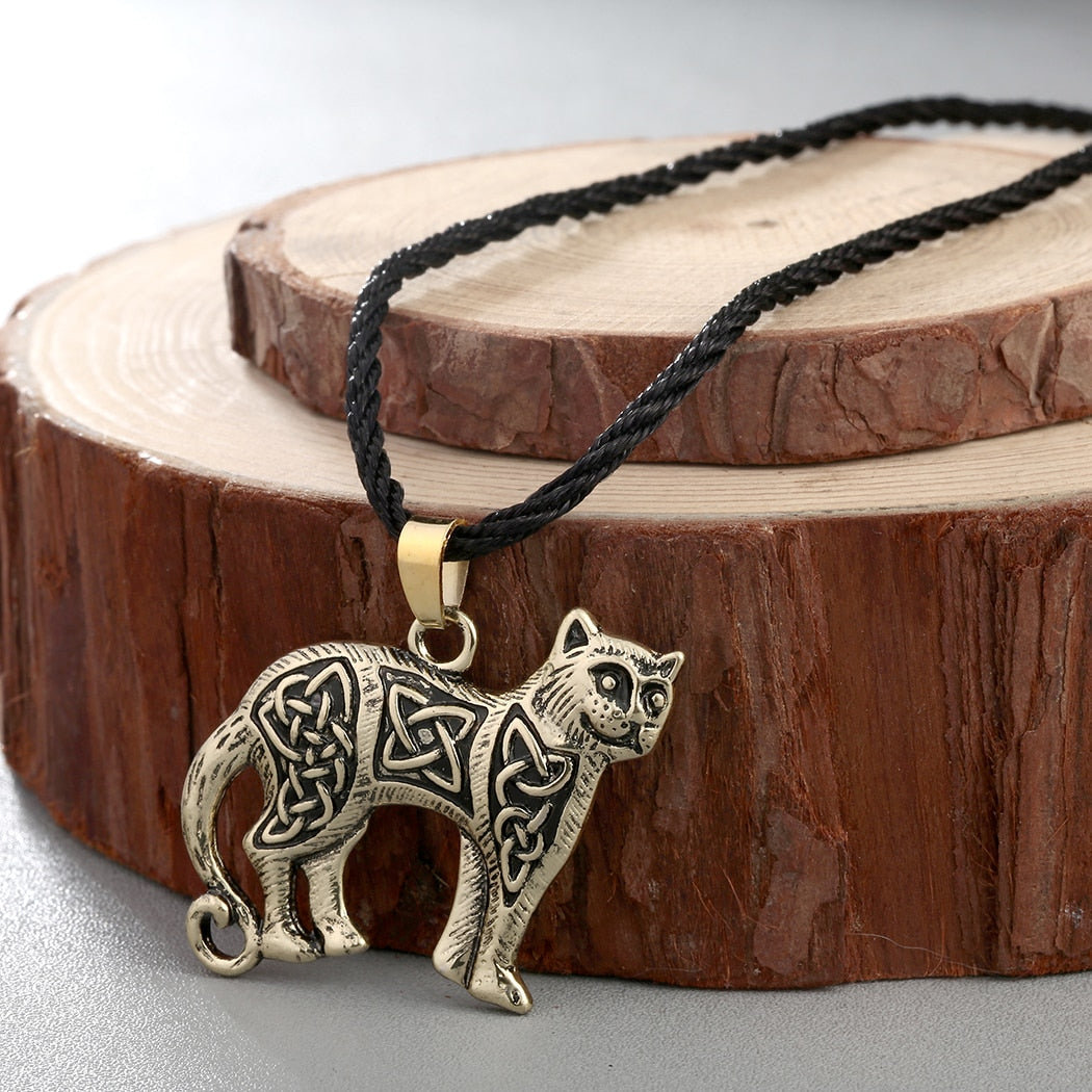 Celtic Cat Necklace - Cat necklace