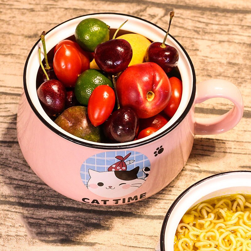 Ceramic Cat Bowl Mug