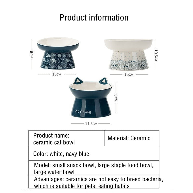 Ceramic Cat Bowls - Cat Bowls