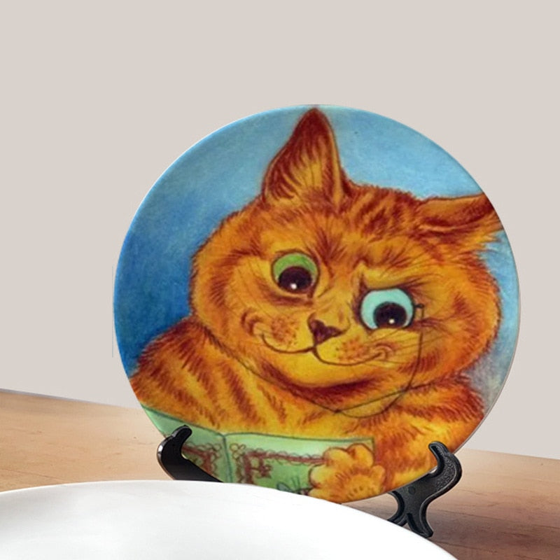 Ceramic Cat Wall Art