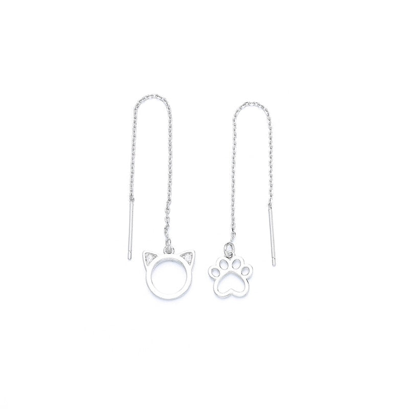 Chain Cat Earrings - Cat earrings