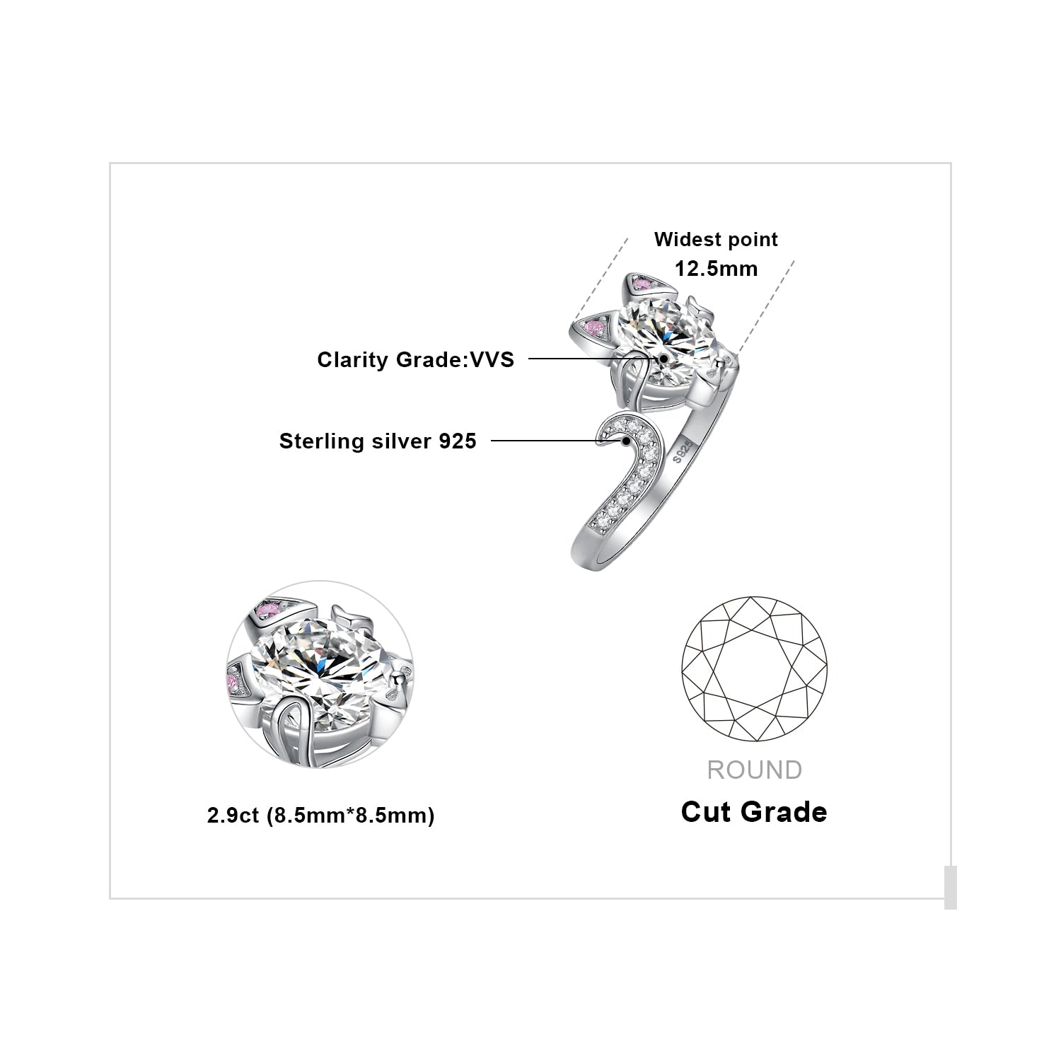 Charming Cat Ring - cat rings