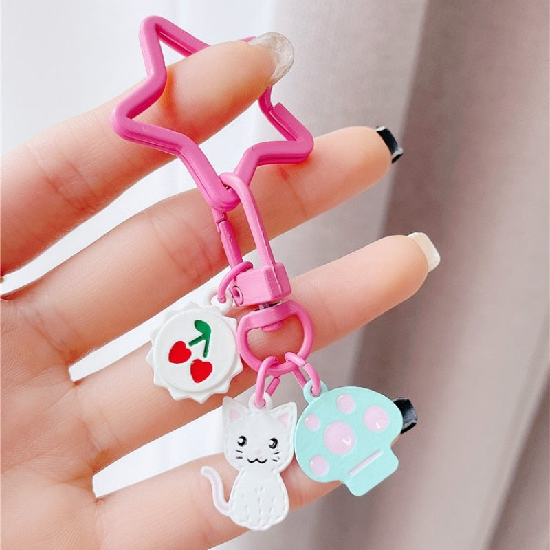 Cherry Cat Keychain - Mushroom - Cat Keychains
