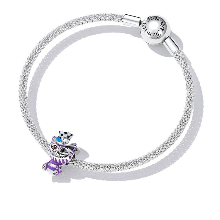Cheshire Cat Bracelet Charm - Cat charms