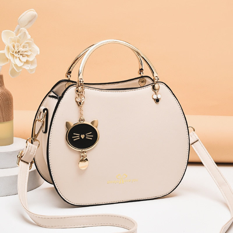 Cheshire Cat Handbag - White - Cat Handbag