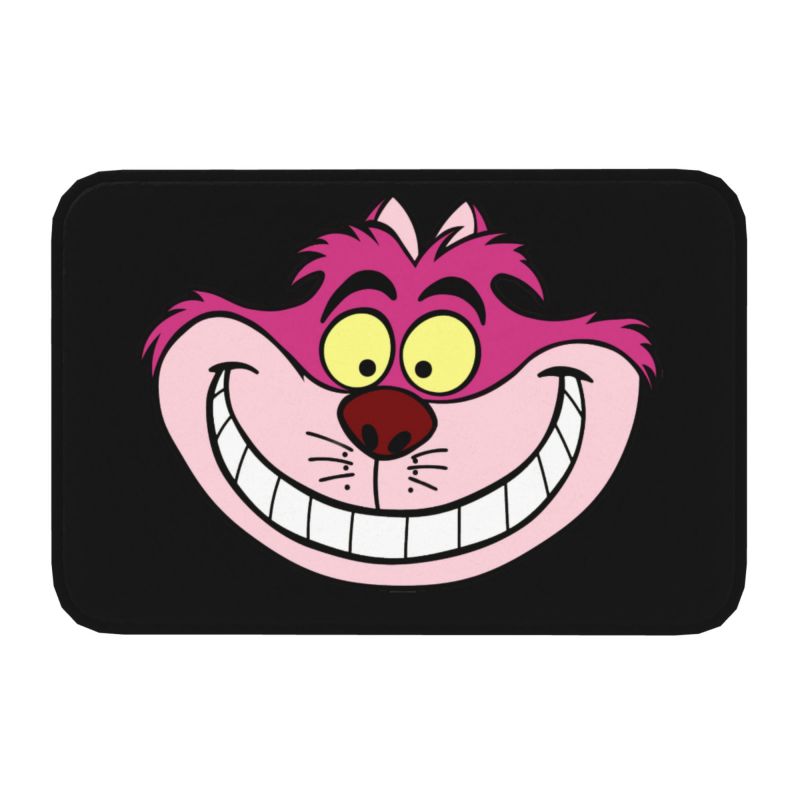 Cheshire Cat Rug - Black Pink / 40cmx60cm
