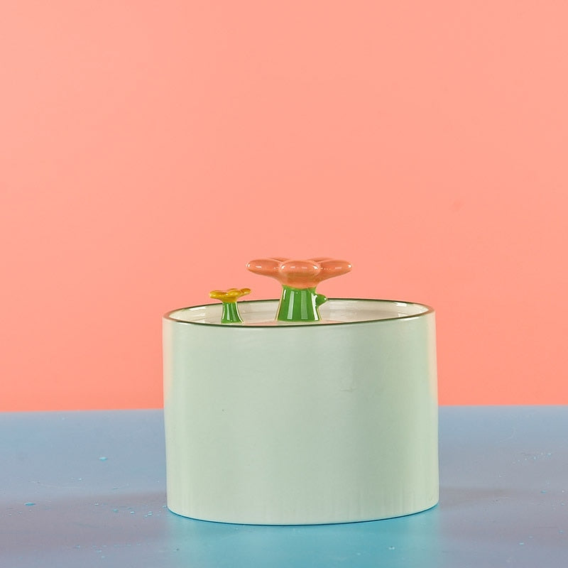 Chewy Cat Water Fountain - Green - Cat water fountain