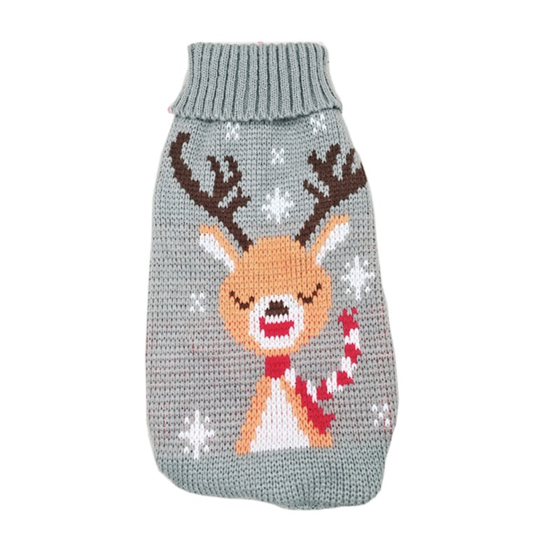 Christmas Clothes for Cats - Gray Deer / 6 - Clothes for