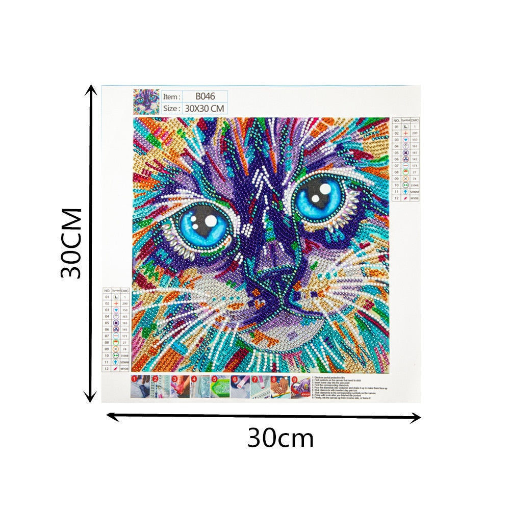 Colorful Cat Diamond Painting
