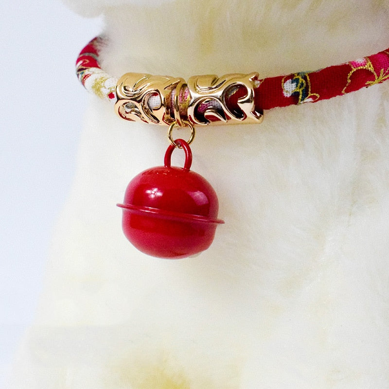 Cotton Cat Collars - Red - Cat collars