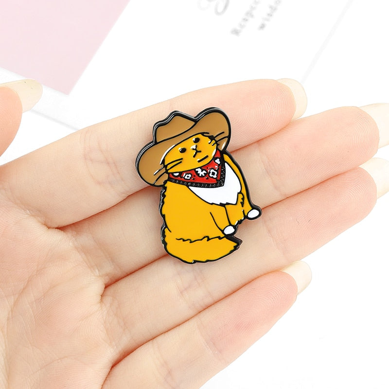 Cowboy Cat Pin
