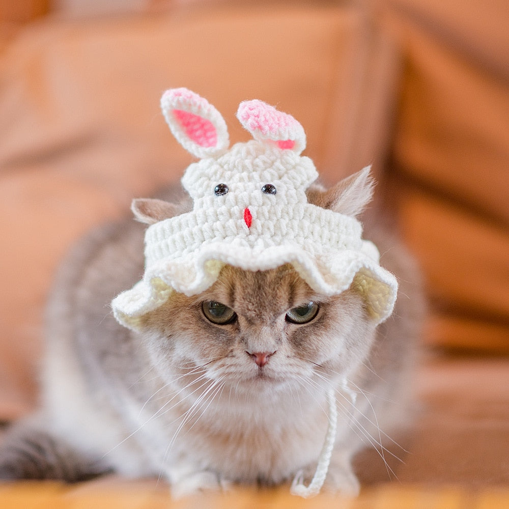 Crochet Cat Beanie - S - Beanies for Cats