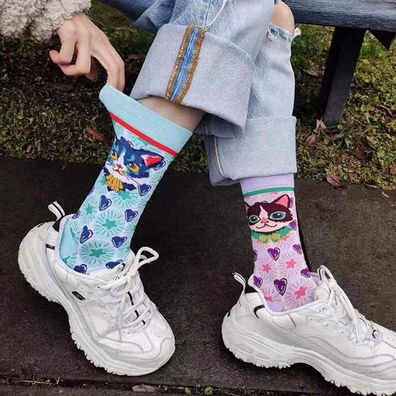 Crochet Cat Socks - Cat Socks