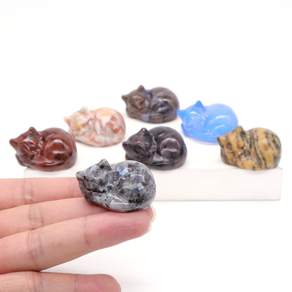 Crystal Cat Figurine