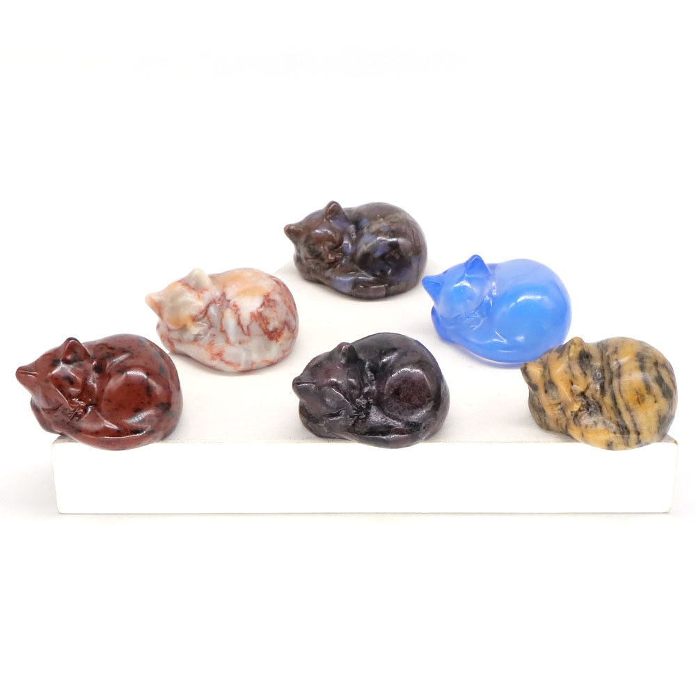 Crystal Cat Figurine