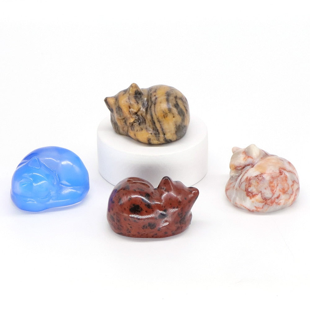 Crystal Cat Figurine