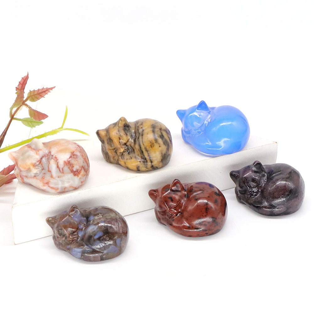 Crystal Cat Figurine