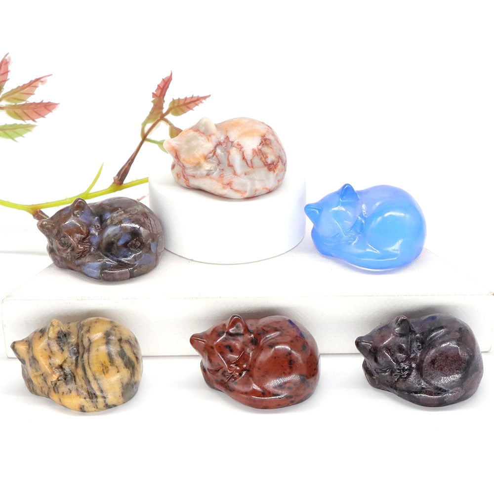 Crystal Cat Figurine