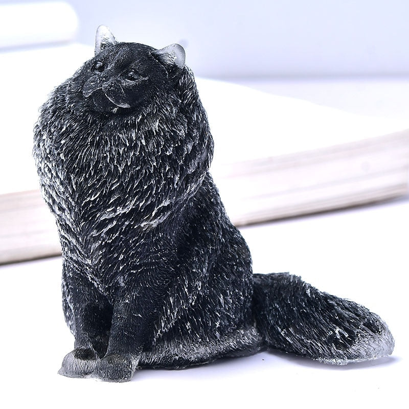 Crystal Cat Statue