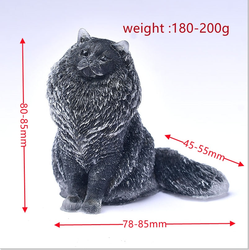 Crystal Cat Statue