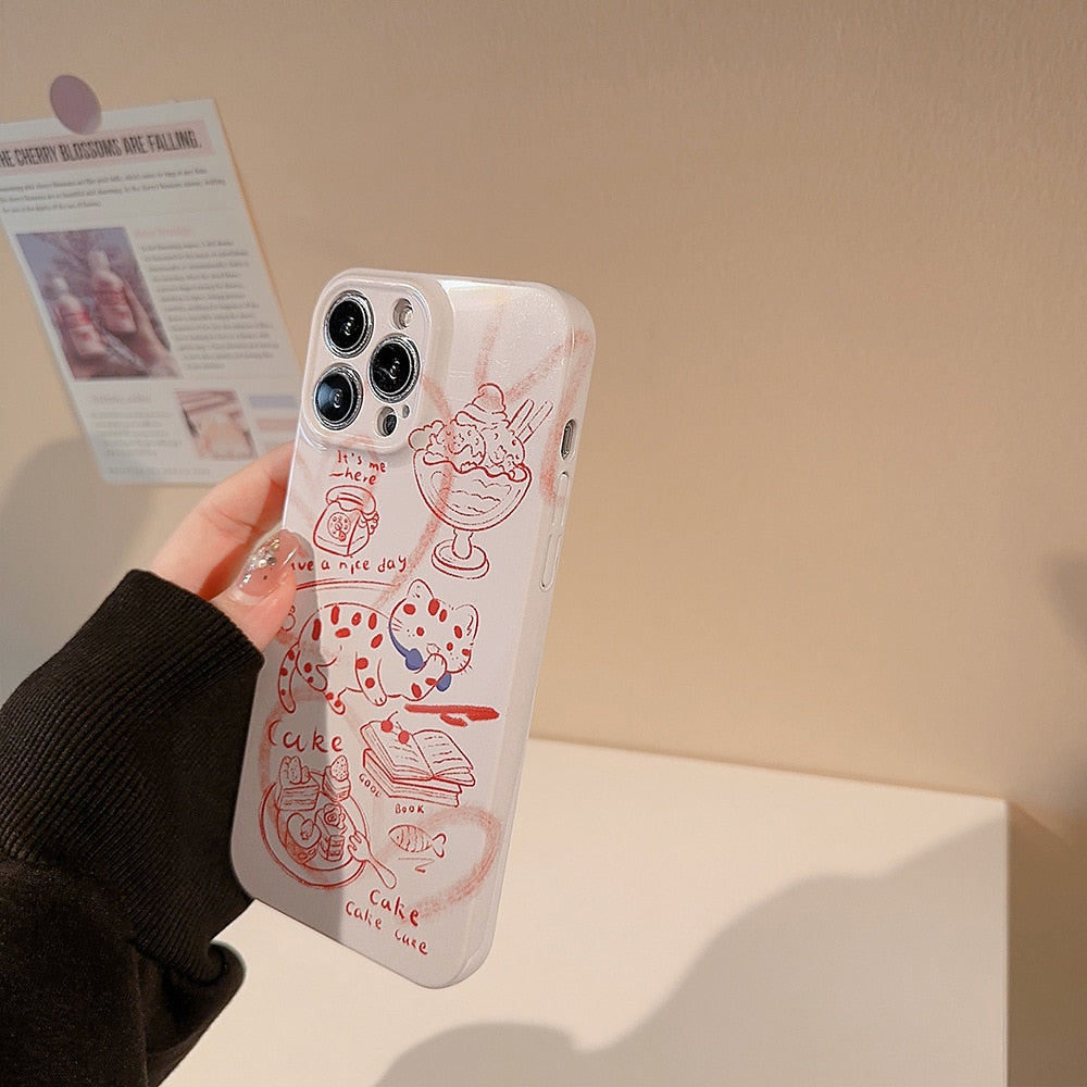 Cute Aesthetic iPhone Cat Phone Case - Cat Phone Case