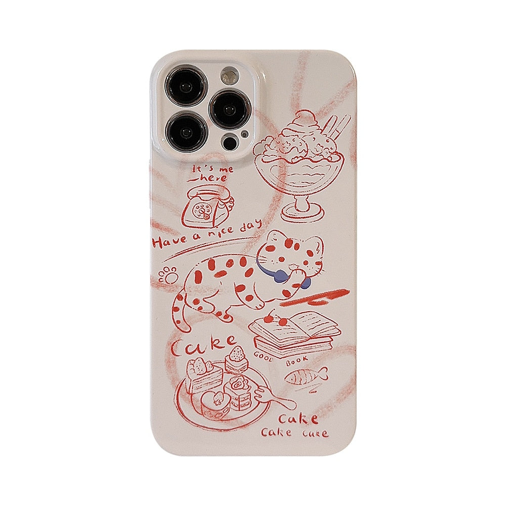 Cute Aesthetic iPhone Cat Phone Case - Cat Phone Case