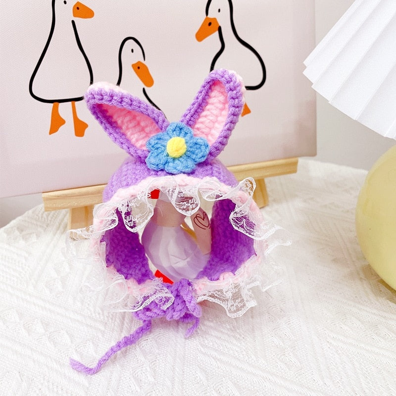 Cute Beanie Hat for Cats - Bunny Stella / S - Beanies for