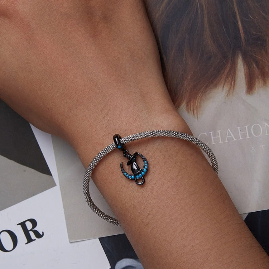 Cute Black Cat Charm - Cat charms