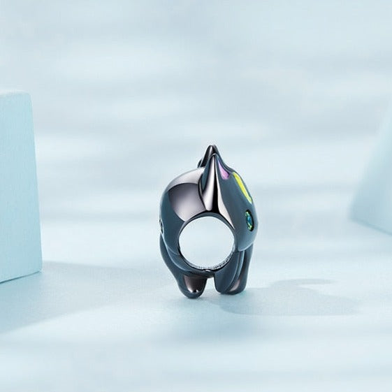 Cute Black Cat Charm - Cat charms