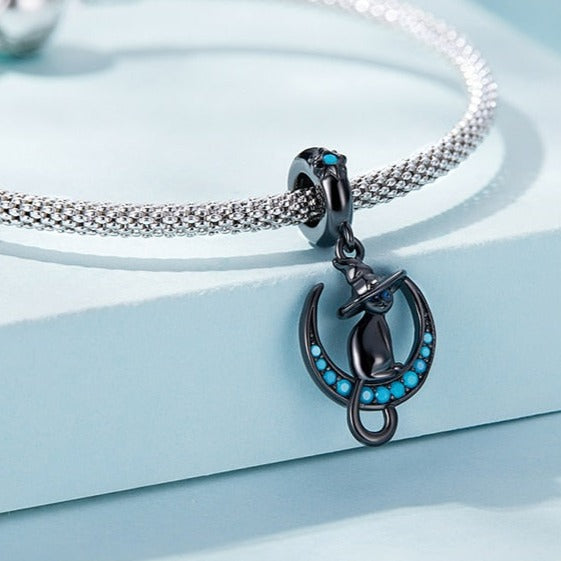 Cute Black Cat Charm - Cat charms