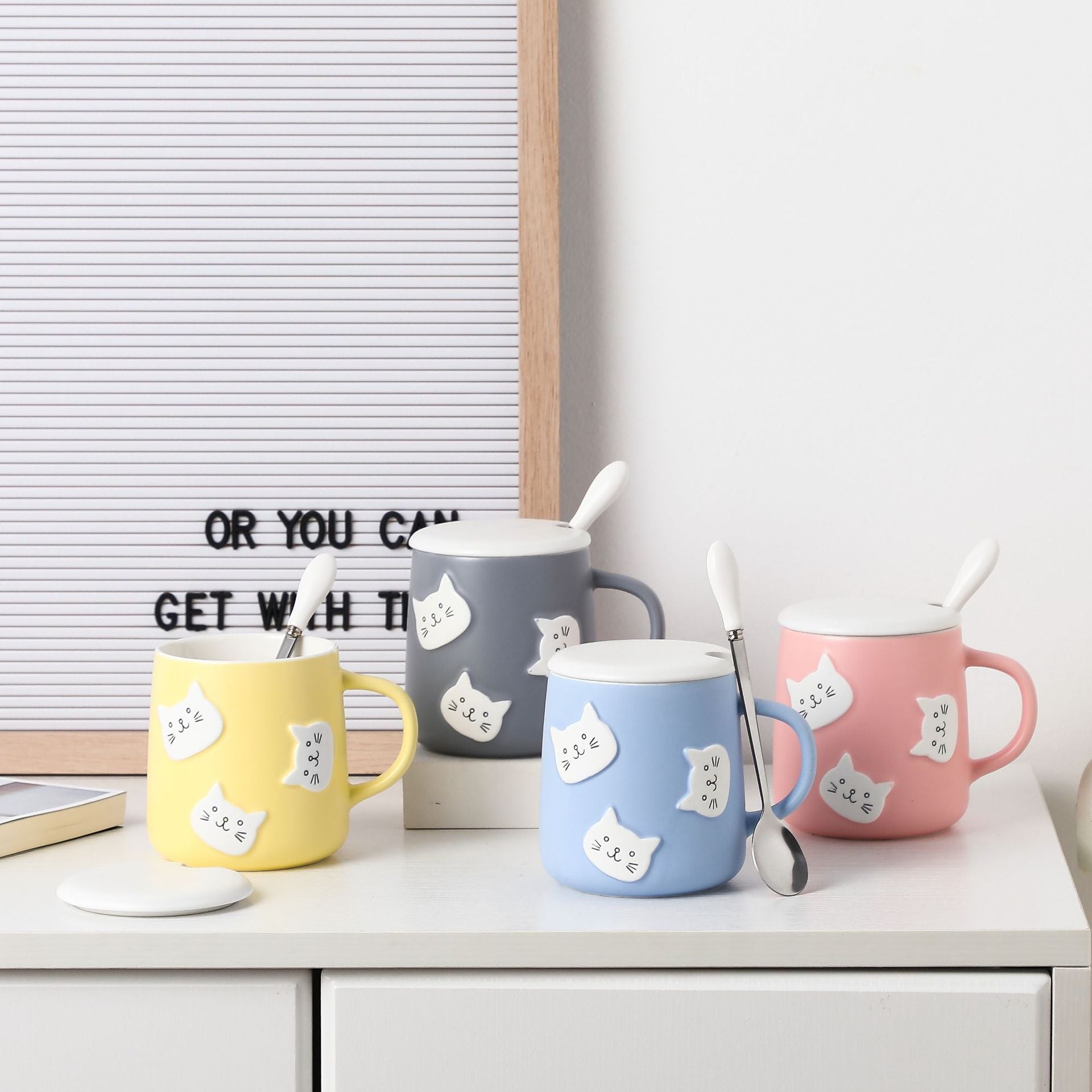 Cute Cartoon Cat Mug