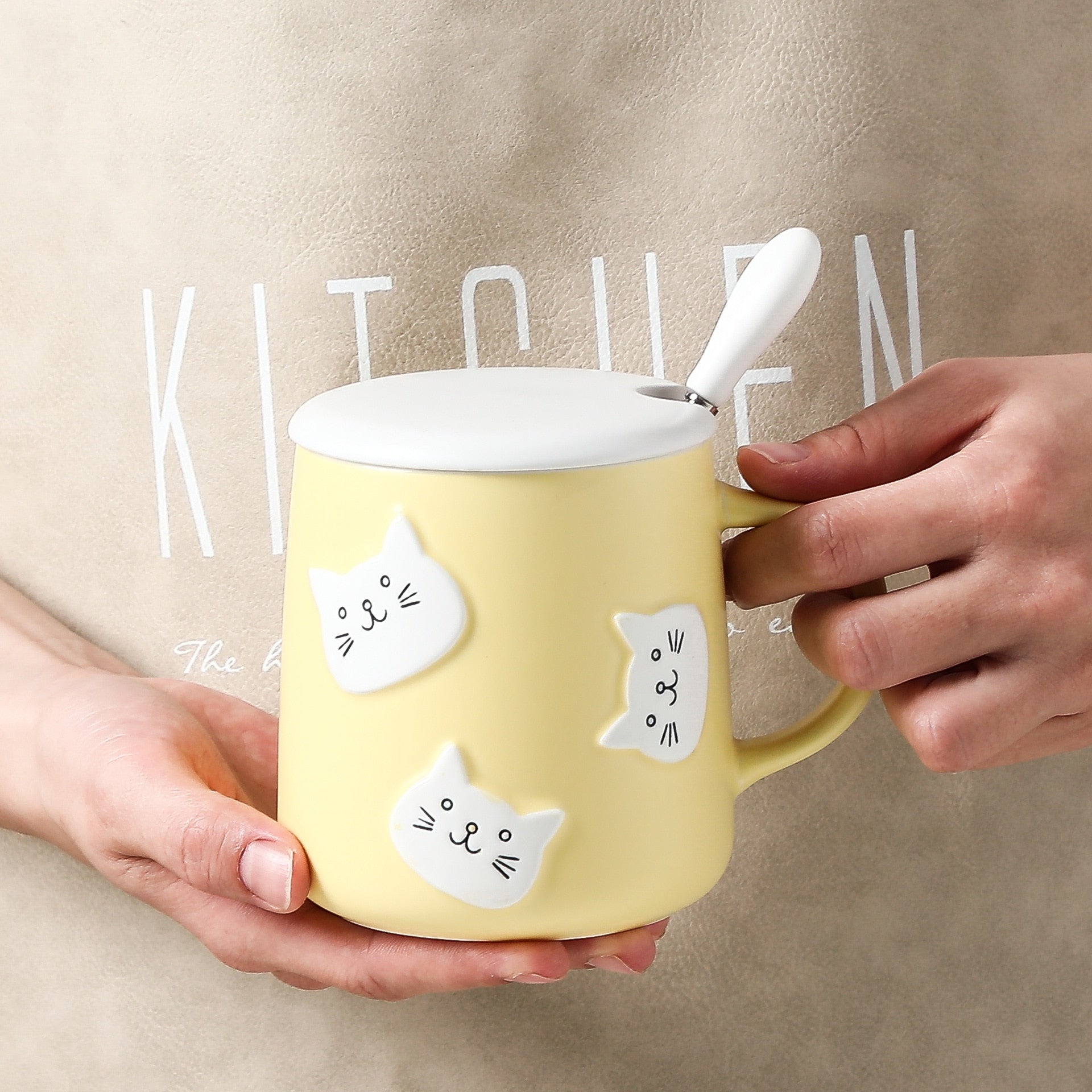 Cute Cartoon Cat Mug