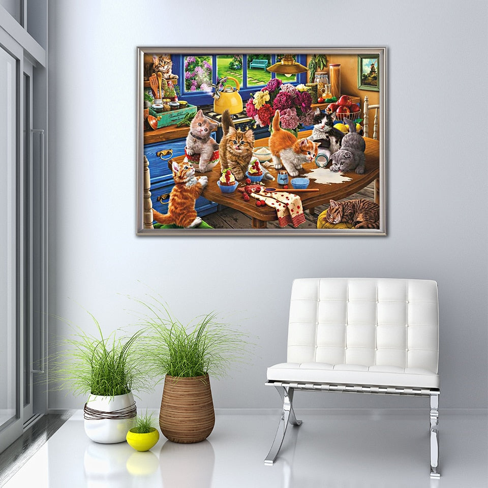 Cute Cat Diamond Painting