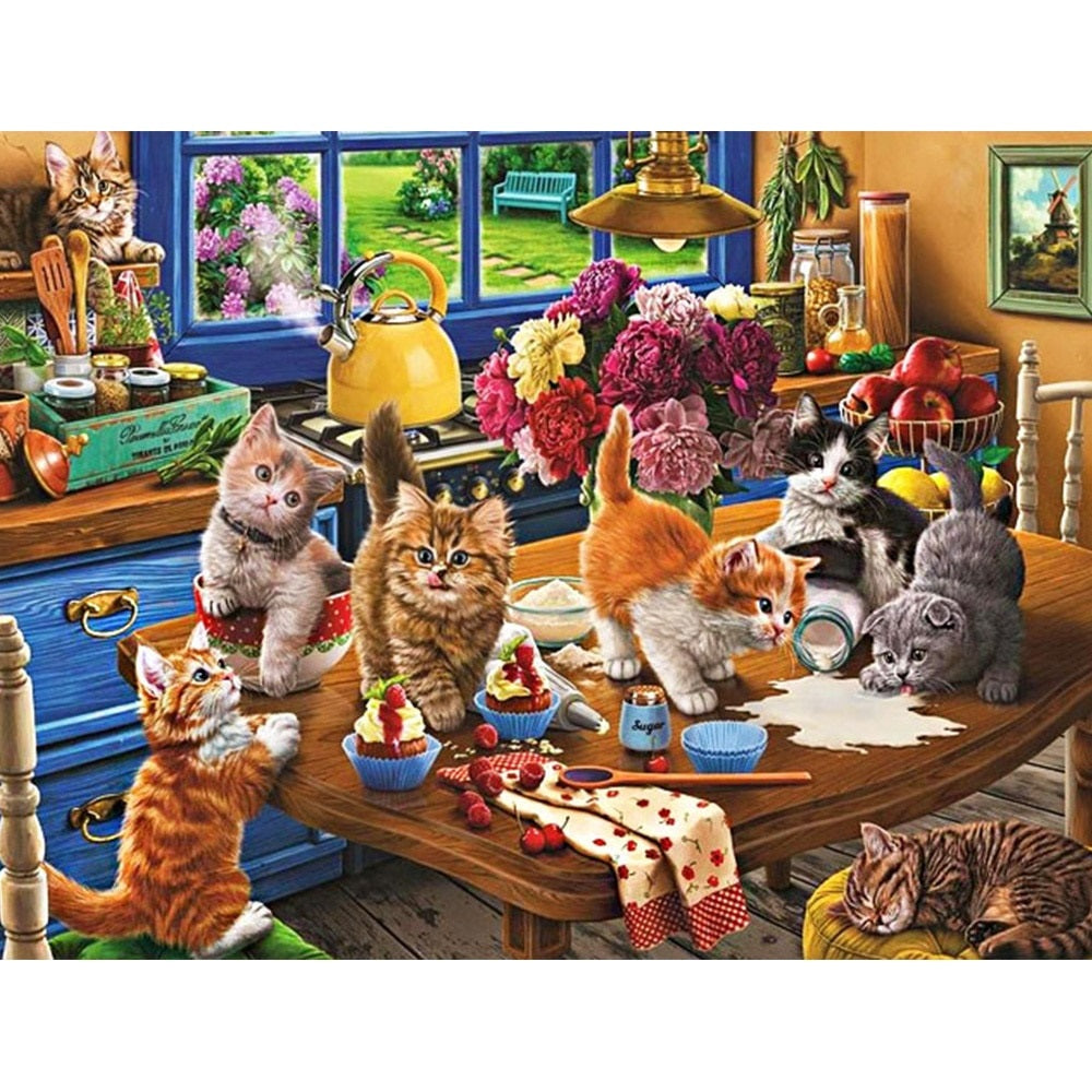 Cute Cat Diamond Painting