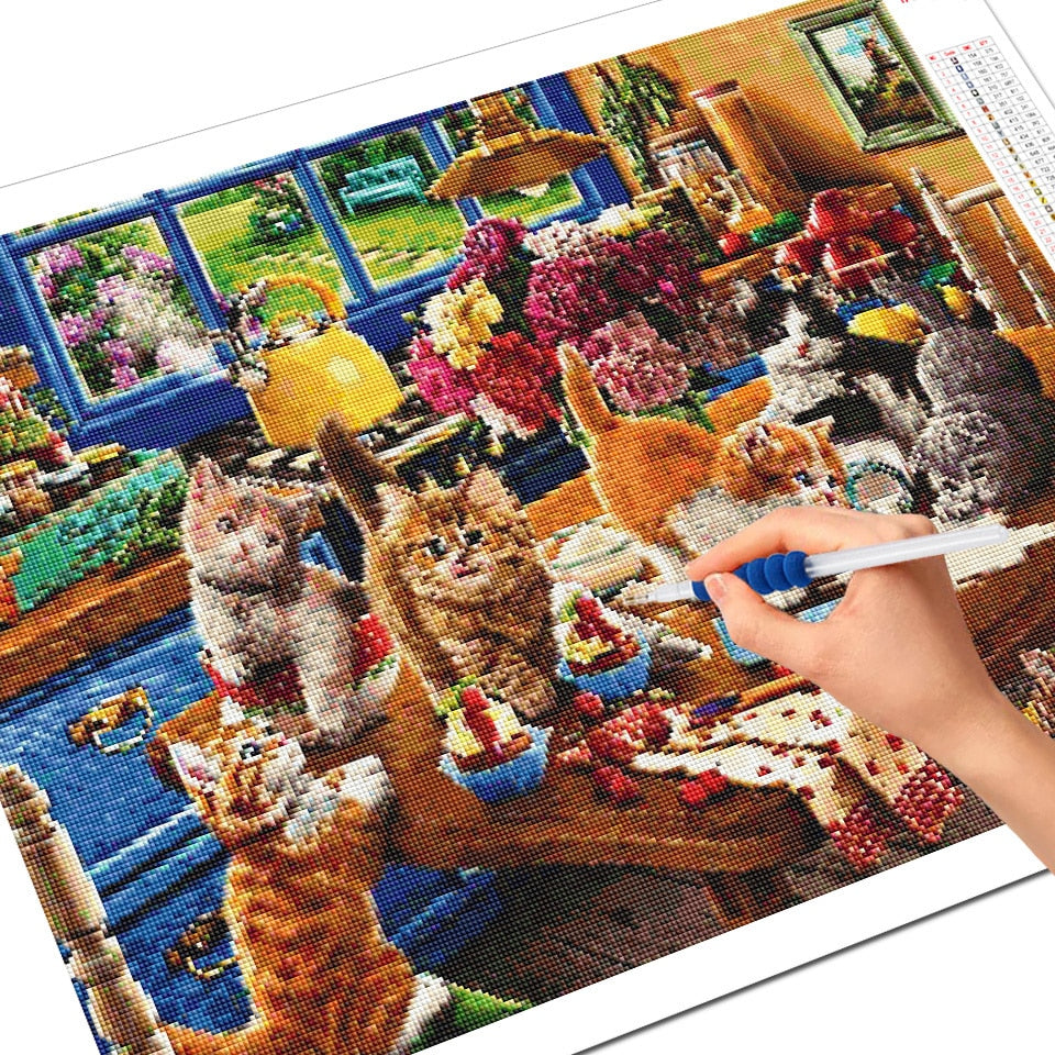 Cute Cat Diamond Painting