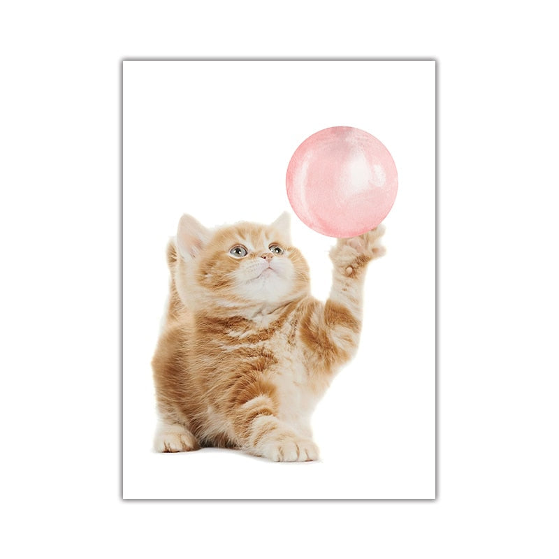 Cute Cat Posters - 13x18cm No Frame / Wide Eyes - Cat poster