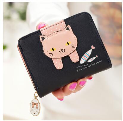 Cute Cat Purse - Black - Cat purse