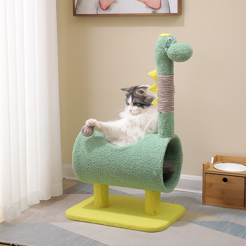 Cute Cat Scratcher Post - Green - Cat scratching post
