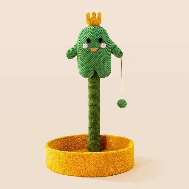 Cute Cat Scratching Post - Yellow - Cat scratching post