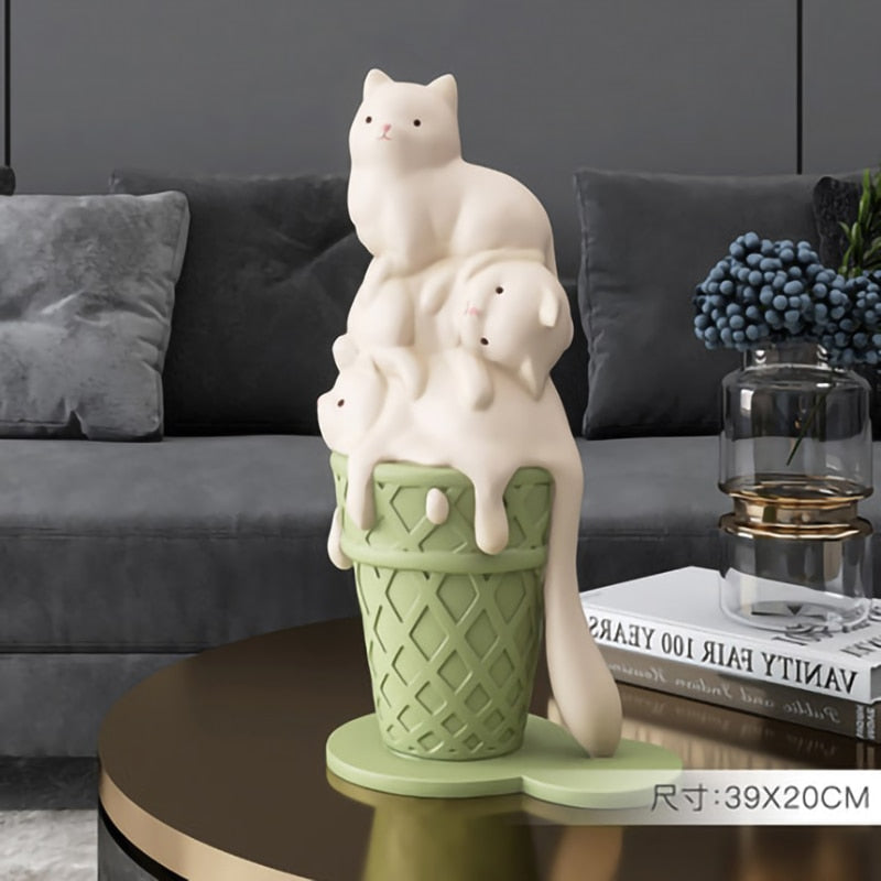 Cute Cat Statue