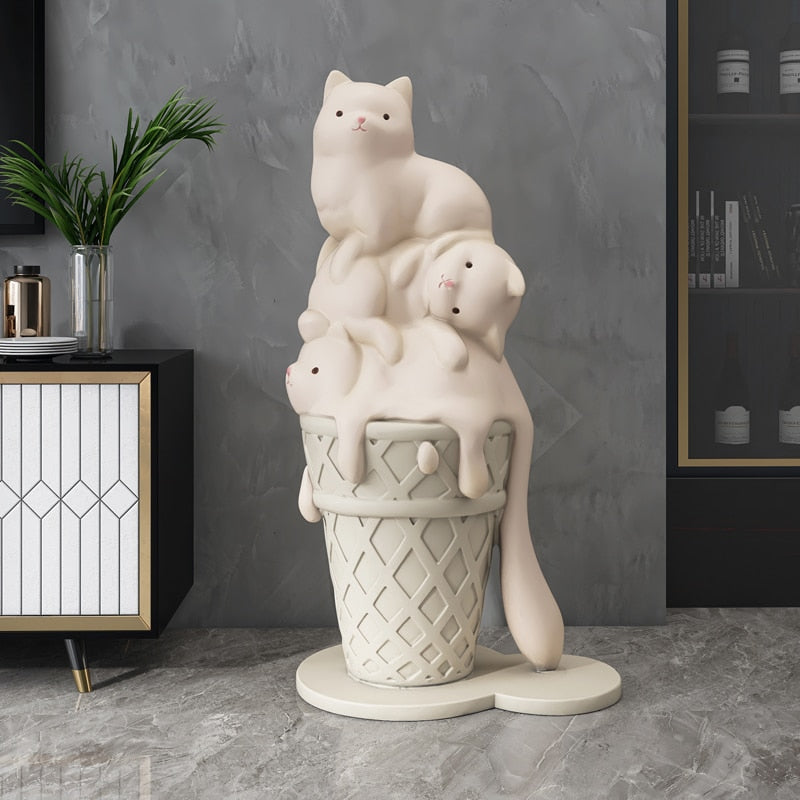 Cute Cat Statue