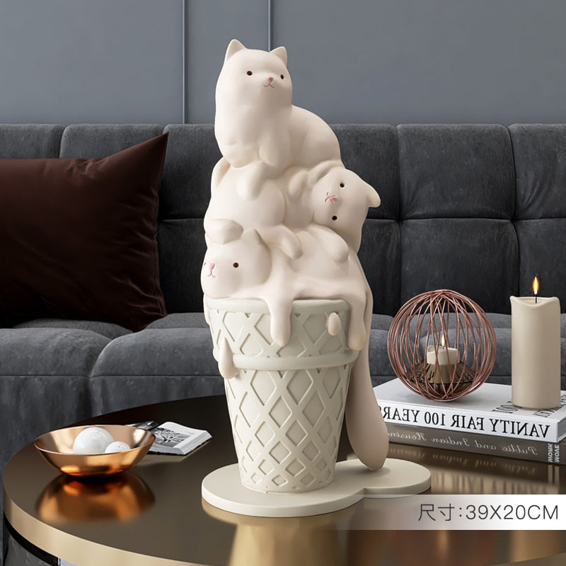 Cute Cat Statue