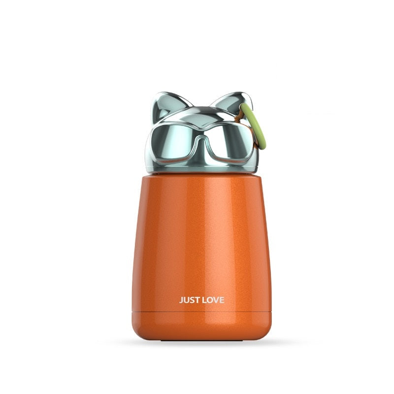 Cute Cat Thermos - 300ml / Orange