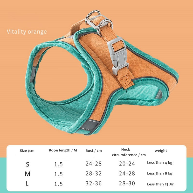 Cute Cat Vest Harness - cat harness leash