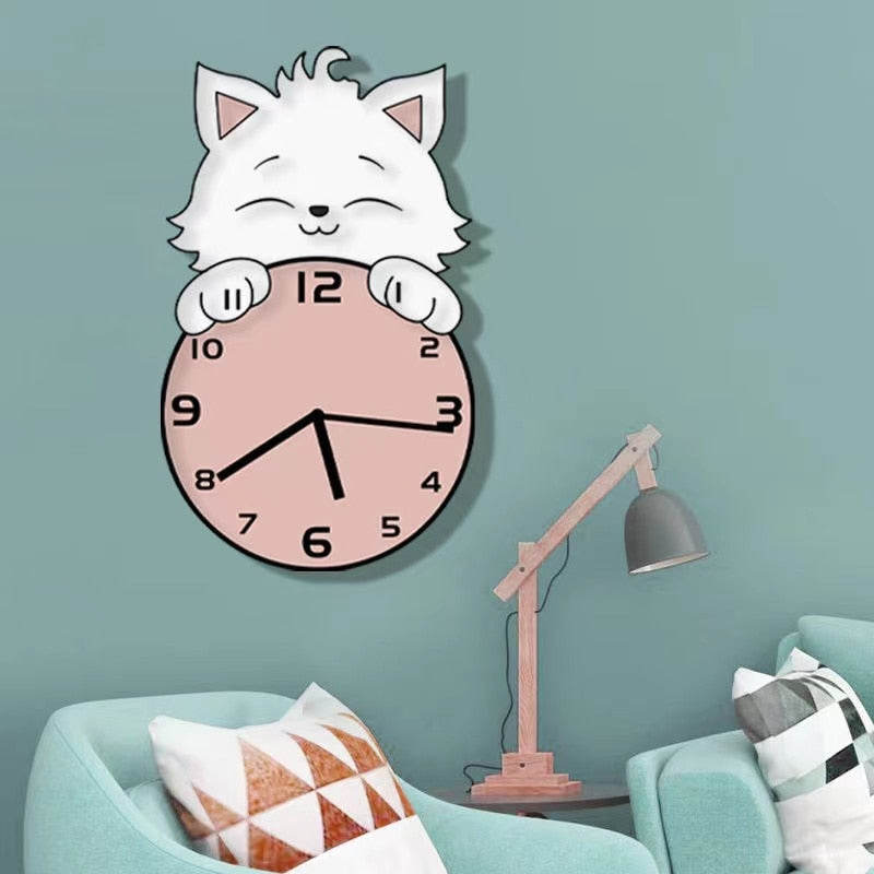 Cute Cat Wall Clock