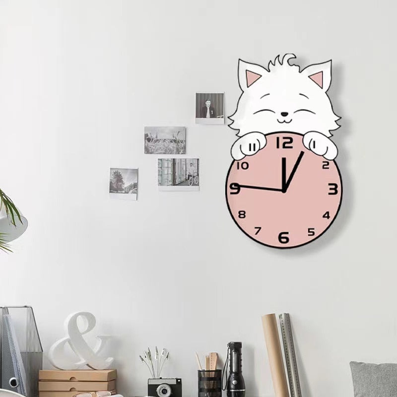 Cute Cat Wall Clock