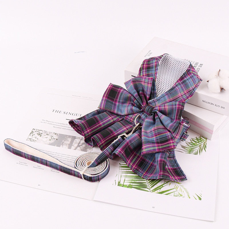 Cute Checkered Cat Dress