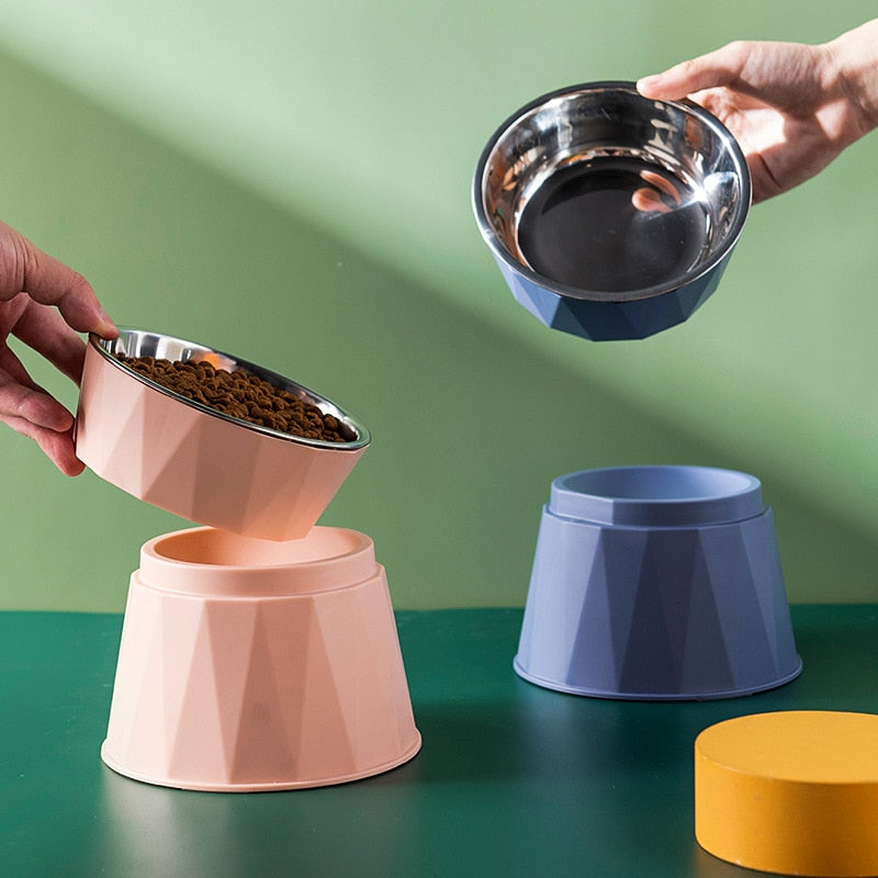 Cute Elevated Cat Bowl - Cat Bowls