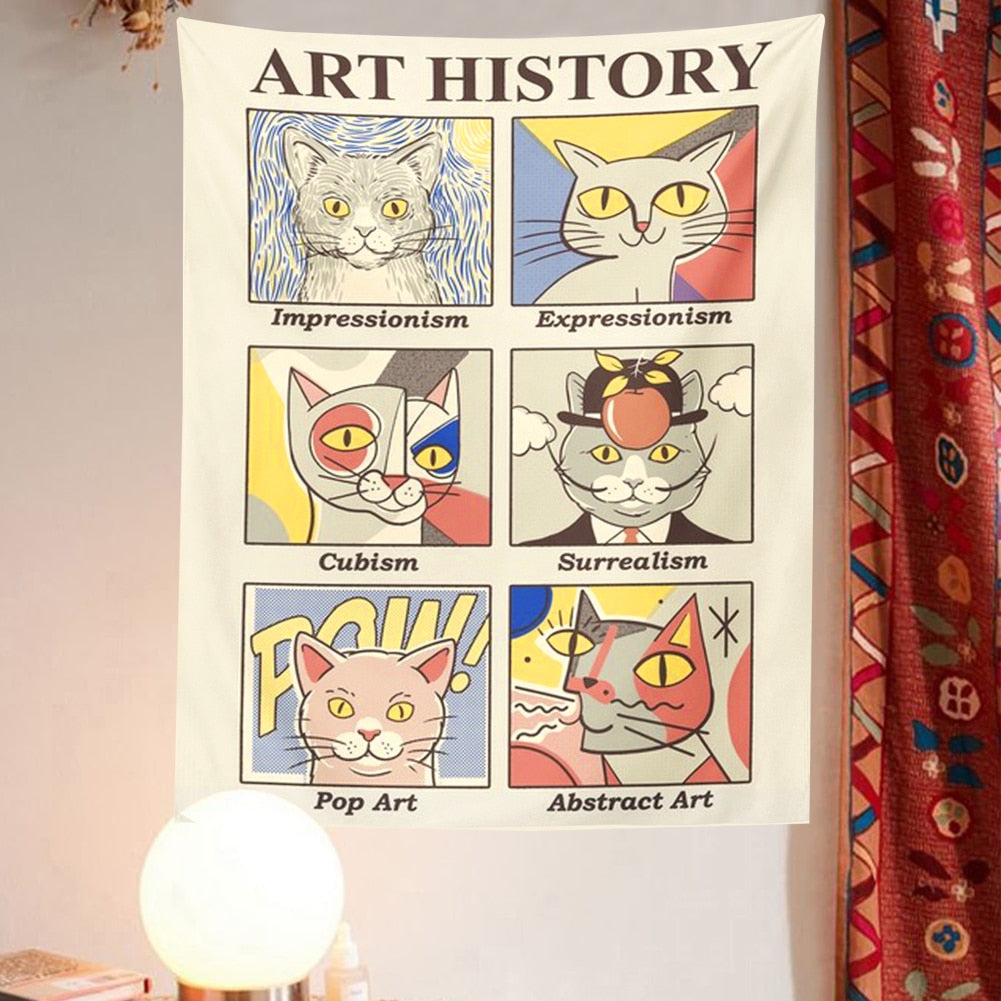 Cute Funny Cat Tapestry - Cat Tapestry