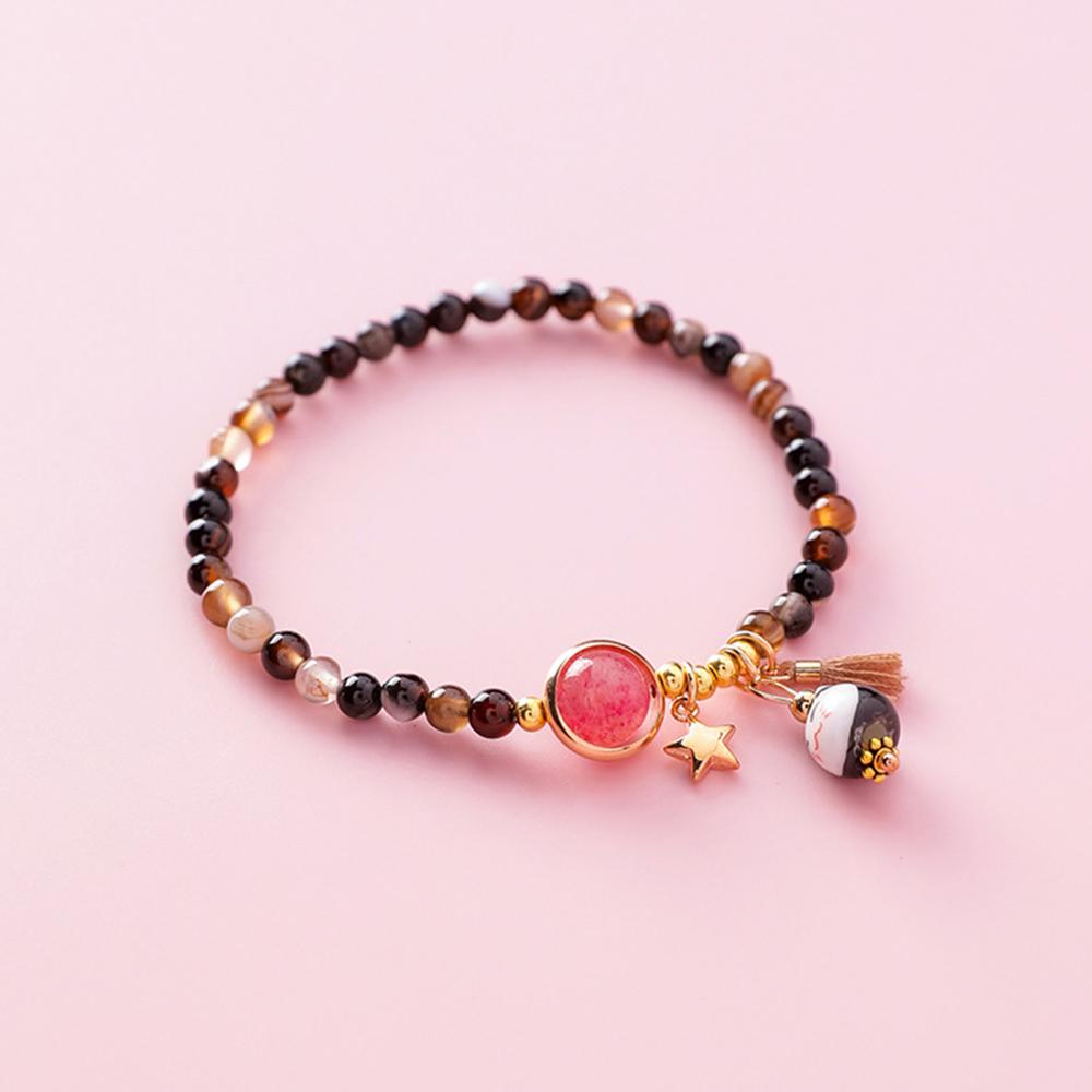 Cute Japanese Cat Bracelet - Black - Cat bracelet